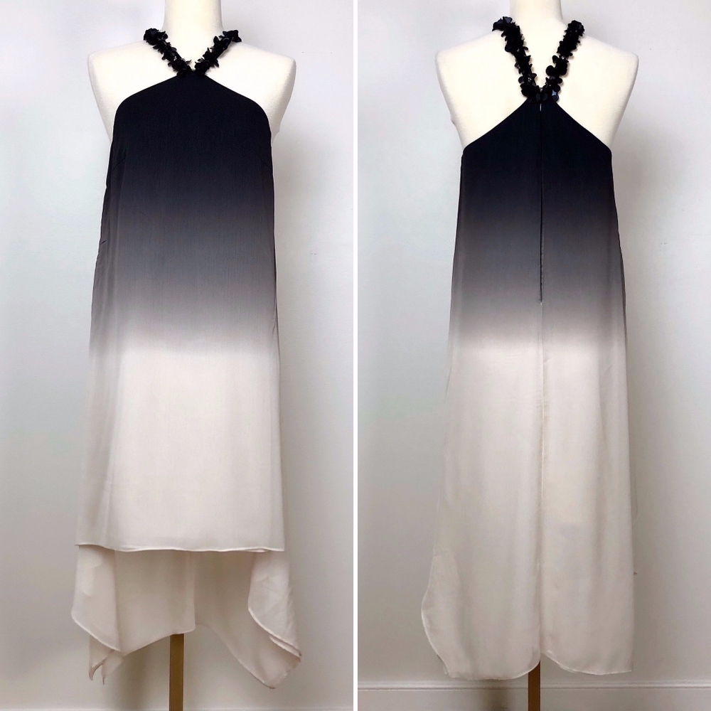 Halston Heritage Dress w/ Sequin Straps